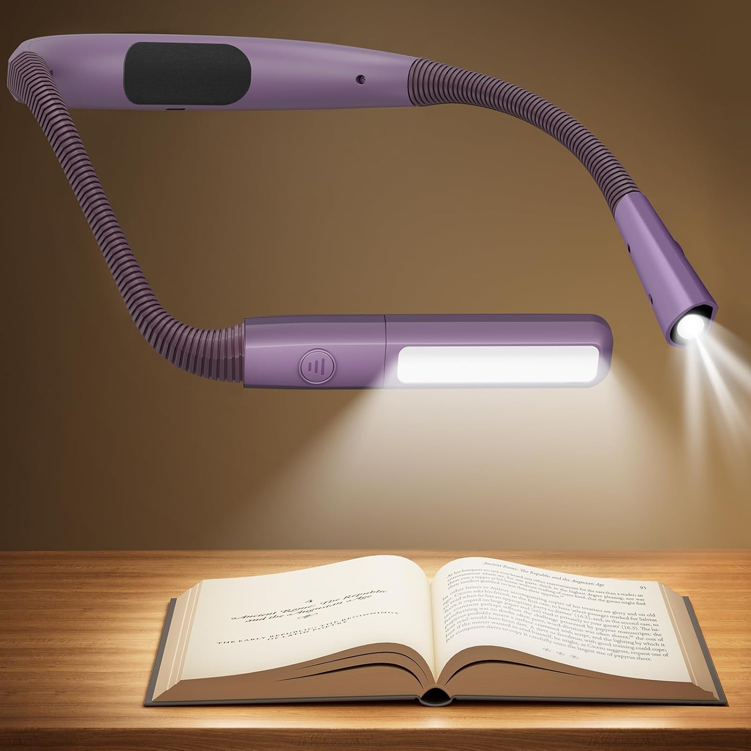 Glocusent Neck Light, Rechargeable Book Light