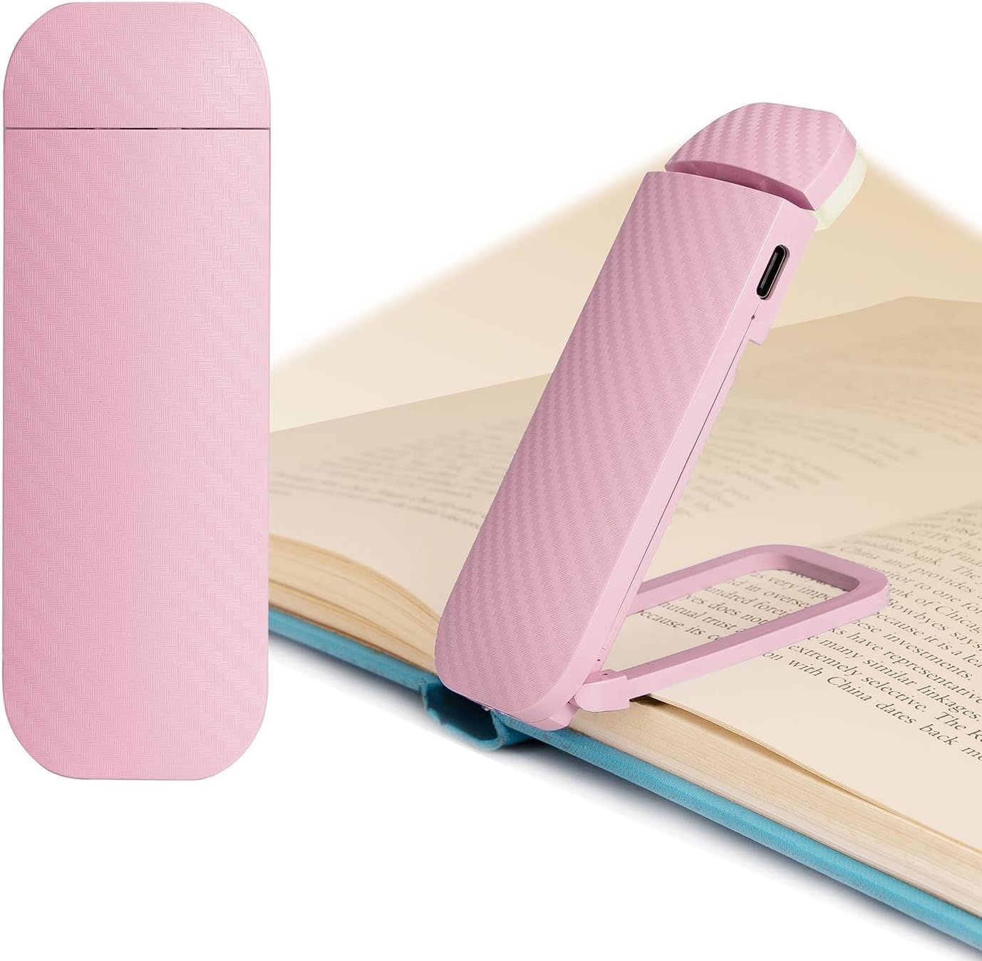 HEMONNKAM Book Reading Light, Rechargeable Clip on Book Light