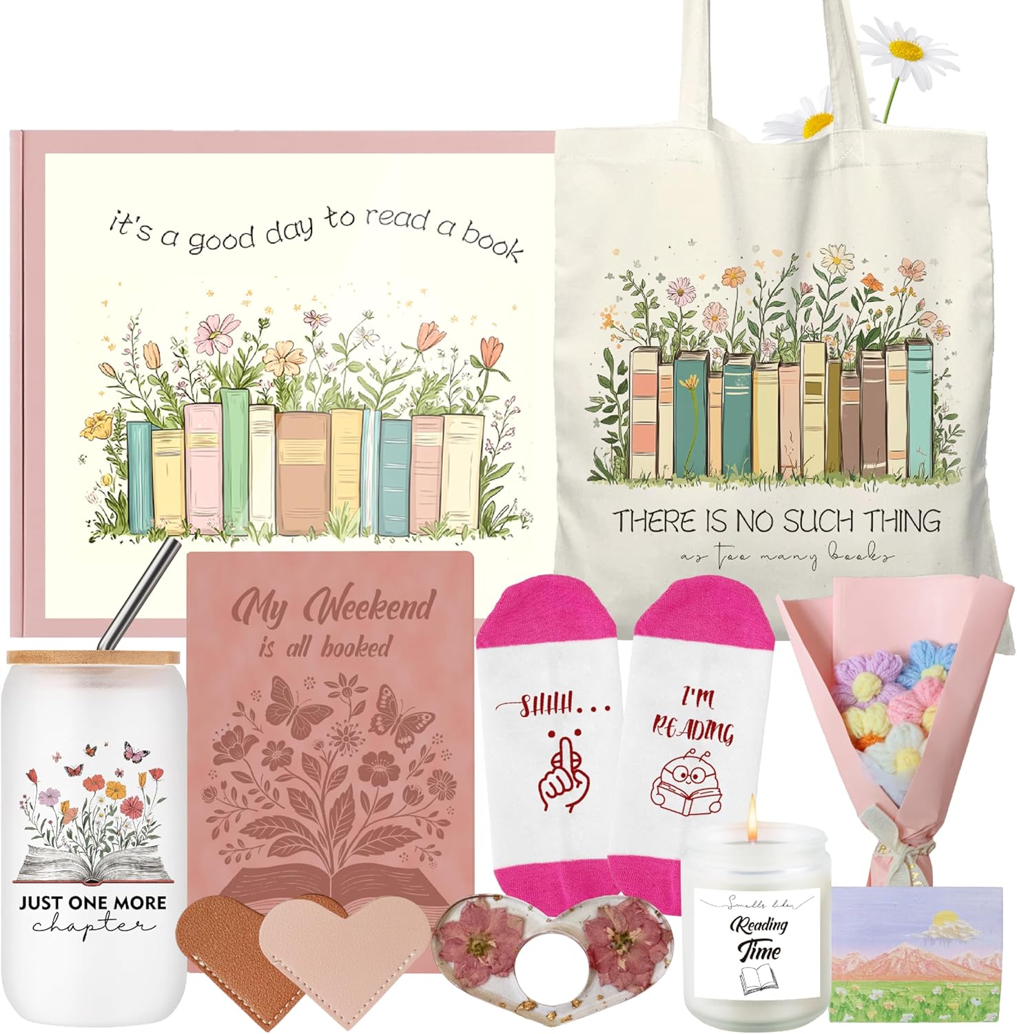 JIABOLANG 15 Pcs Book Lover Gifts for Women