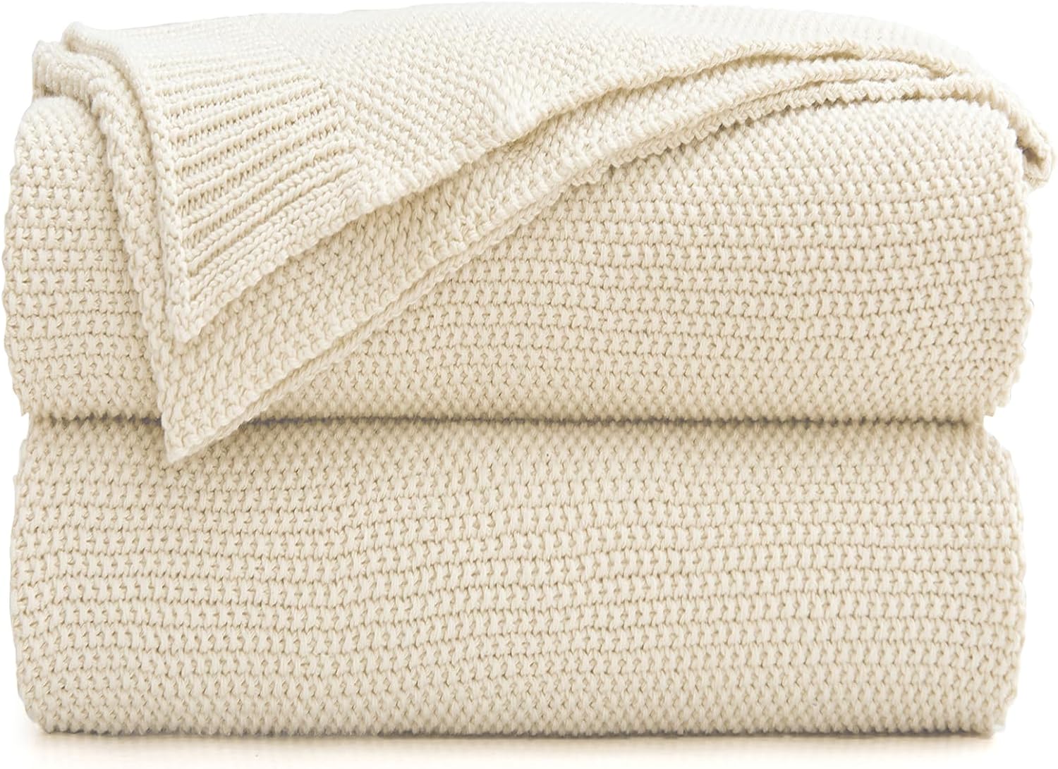 Longhui bedding Cotton Cable Knit Throw Blanket