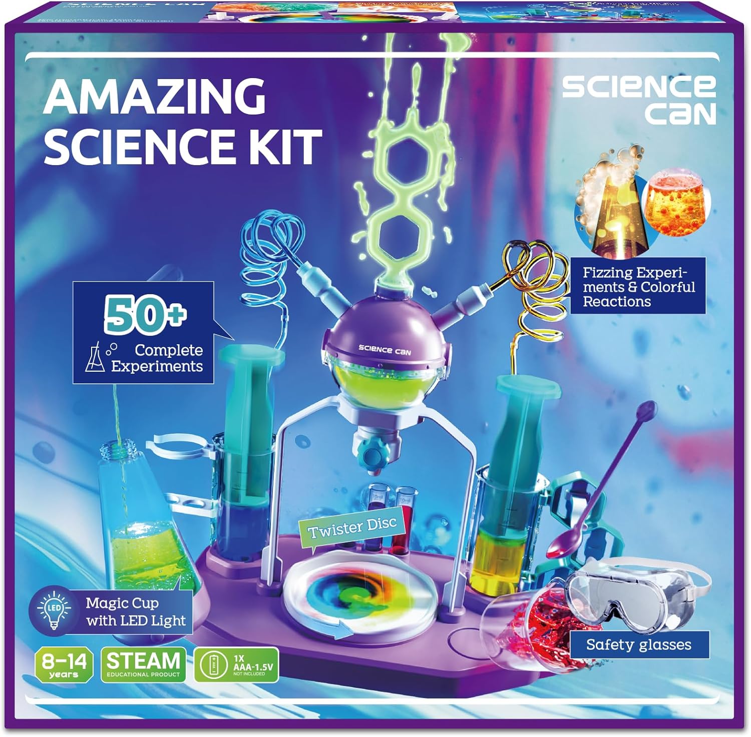 Science Can Science Kit for Kids 8-12 with Unique Lab Station